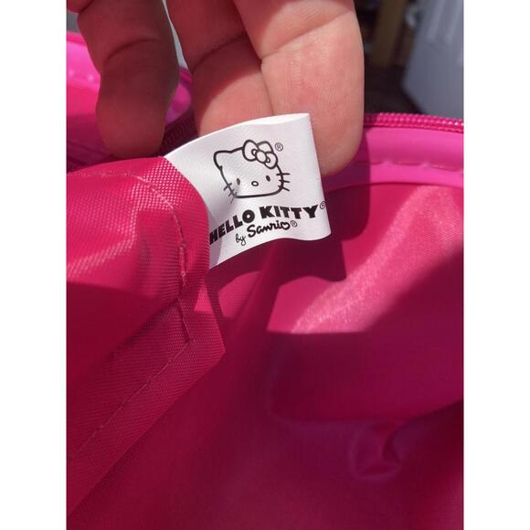 Hello Kitty 2 Piece Luggage Set Backpack & Carry-on New Spinner Glitter Sanrio - Picture 4 of 9